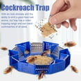 thumbnail image 1 of 6-Door Cockroach Trap, 360° Large Entry Roach Catcher for Indoor Kitchen & Home, Non-Toxic & Pesticide-Free Physical Pest Control Box, Reusable Insect Trapper with Food Bait Vents, 1 of 9