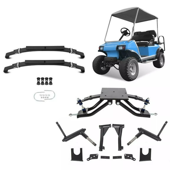 6" Double A-Arm Lift Kit & Rear Leaf Springs For 1982-2003 Club Car DS Golf Cart
