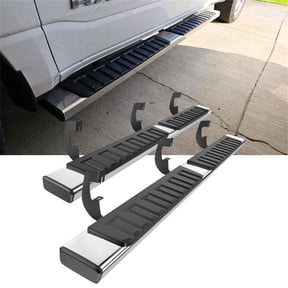 6" Double Cab Running Boards Stainless Steel for 2007-2018 Chevy Silverado/GMC Sierra 1500 Extended Cab, 2007-2019 Silverado/Sierra 2500HD 3500HD