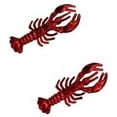 thumbnail image 1 of 6 Dozen (72pcs) Mardi Gras, Metallic Red Crawfish/Lobster, 3" x 1.25", 1 of 1