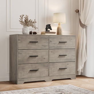 grey wood dresser walmart Fanral 8 Drawer Dresser for Bedroom,Wood Modern Chest of Drawers with X-Shaped Sturdy Base,Gray Dresser, Adult Unisex, Size: 47.2