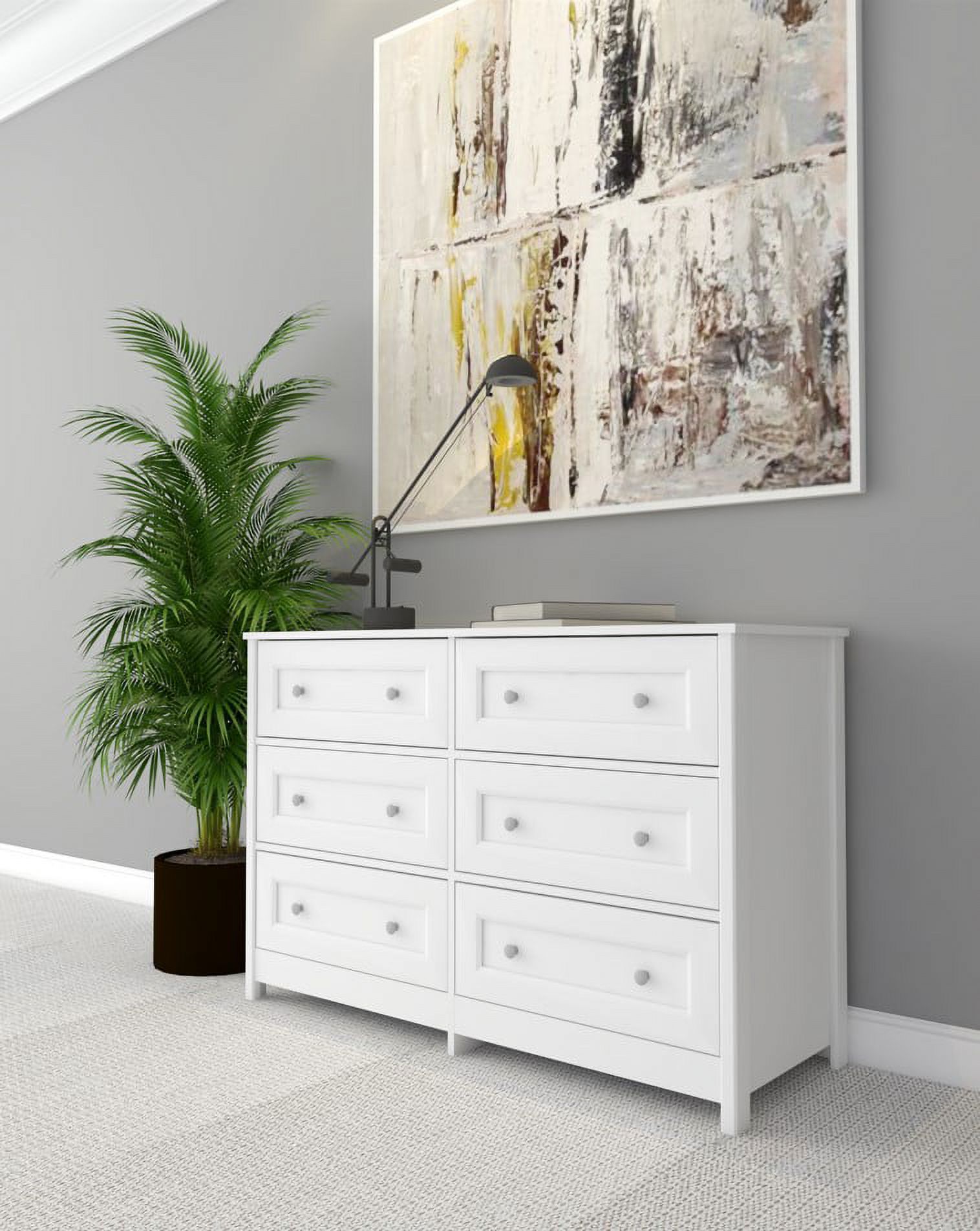 6 - Drawer Double Dresser - Walmart.com