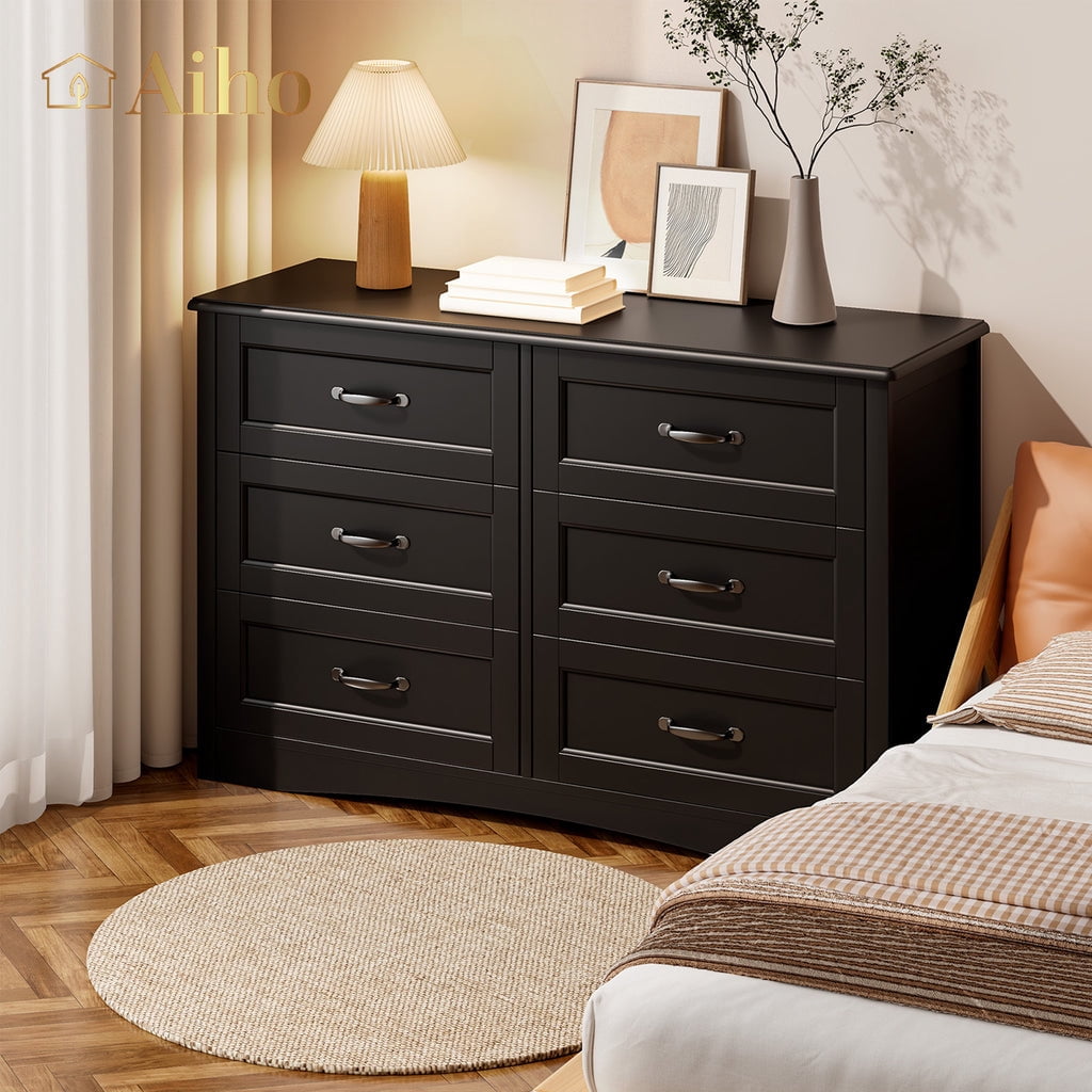 black 6 drawer dresser The Rivington 6-Drawer by Maiden Home This panel bed prioritizes affordable Boonatu Black Dresser for Bedroom