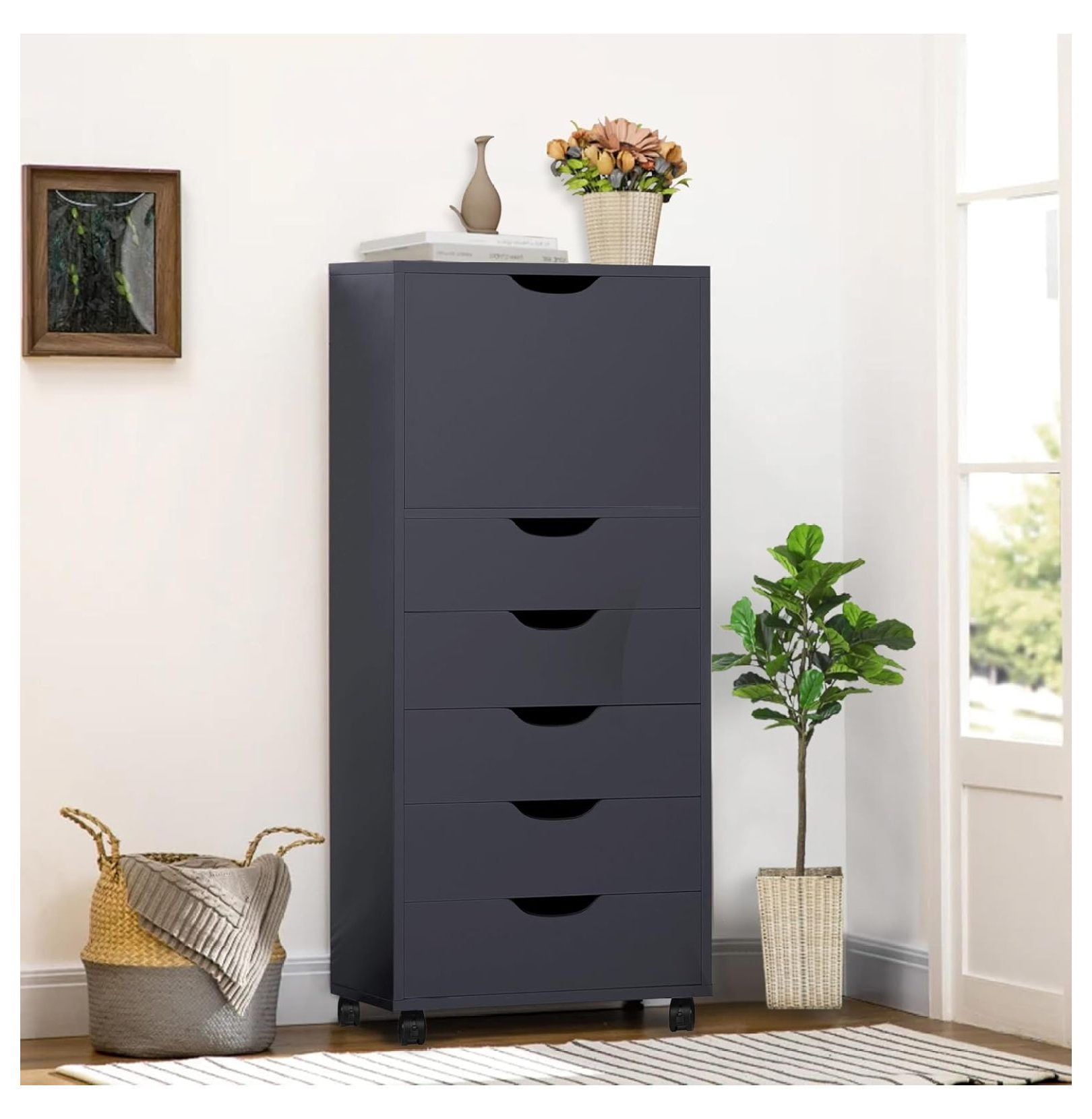 6 Drawer Office Storage File Under Desk Storage File