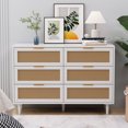 thumbnail image 1 of 6-Drawer Rattan Dresser, High-Quality Chipboard | Multi-Purpose Use in Home | Practical Load-Bearing Capacity, 1 of 7