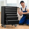 thumbnail image 1 of Leumius 6-Drawer Rolling Tool Chest Cabinet, Large Capacity Metal Tool Box with Wheels,Black, 1 of 6