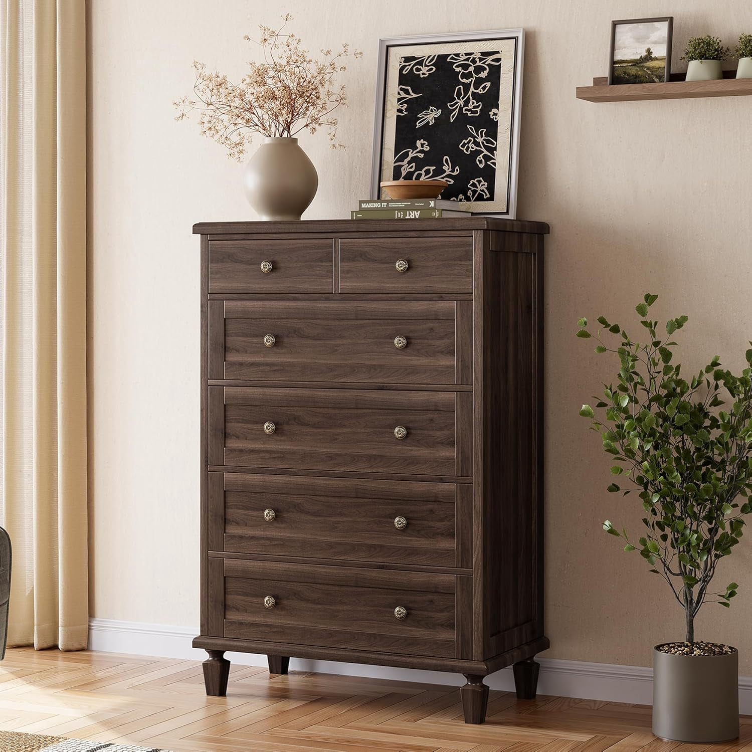 dark brown dresser walmart Drawers wood-dresser