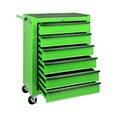 thumbnail image 1 of 6 Drawer Tool Chest Cabinet with Ball Bearing Drawer Slides,20"W Rolling Metal Tool Chest with 6 Drawers,Steel Tool Storage Box Organizer,Green, 1 of 8