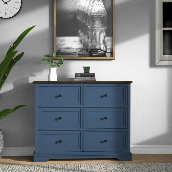 6 Drawers Cabinet Bedroom Dresser Chest Of Drawers