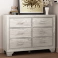 thumbnail image 1 of 6 Drawers Dresser for Bedroom,Modern Organizer Storage Cabinet with Metal Handle,Chest of Drawers for Living Room Closet Hallway Nursery, 1 of 8
