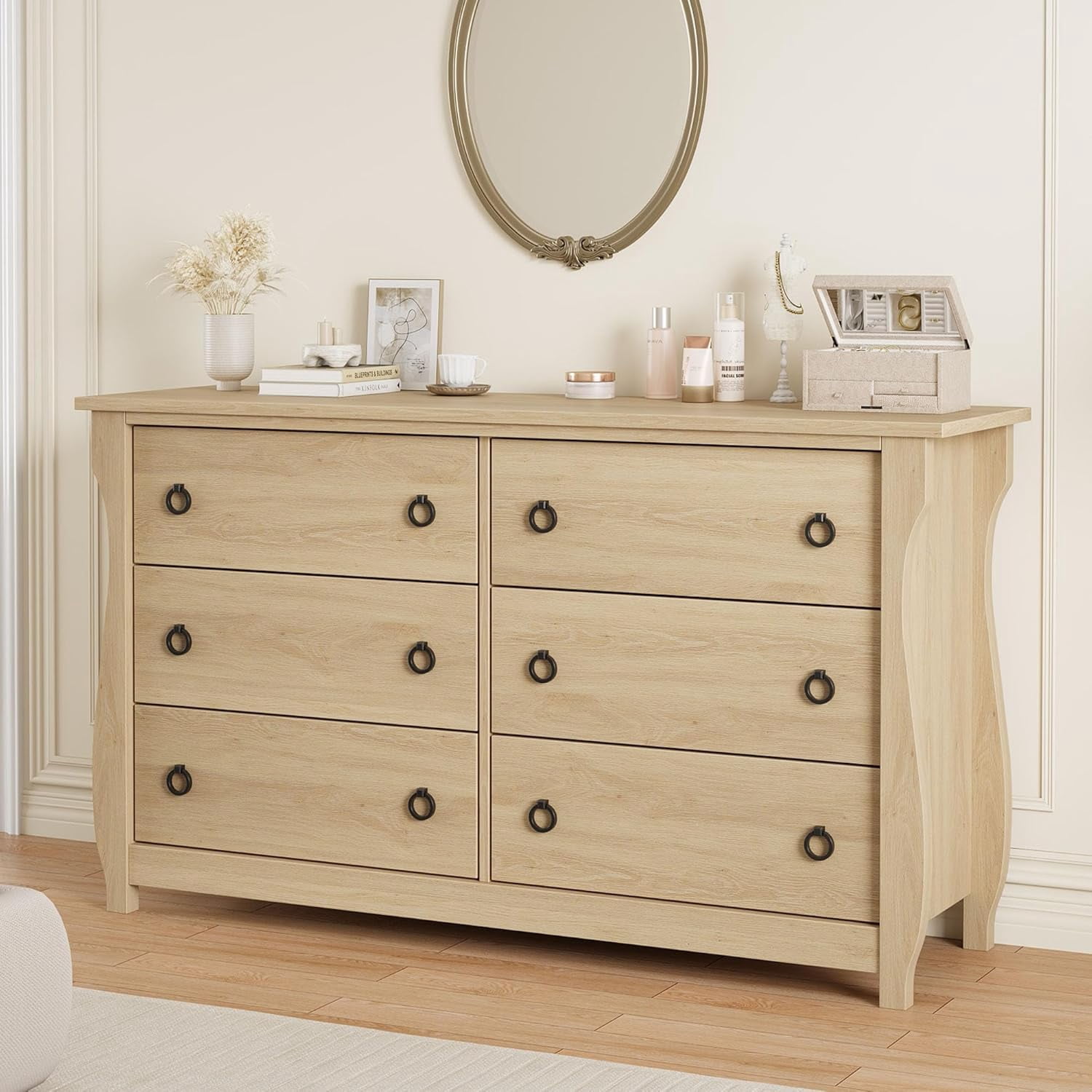 6 Dresser for Bedroom, 47.2 in Wide Drawer Dresser with Storage ...