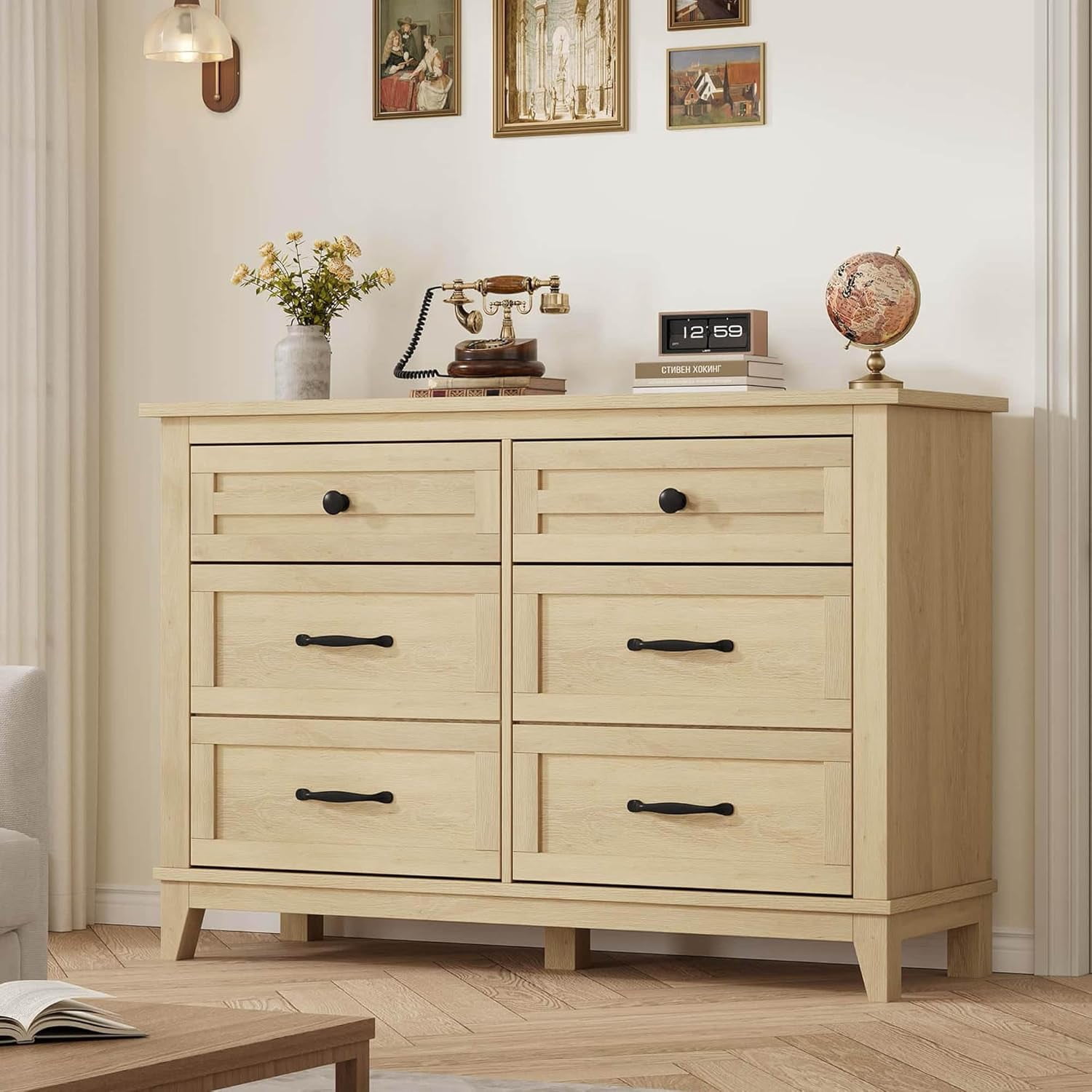 6 Dresser for Bedroom, 47 in Wide Drawer Dresser with Storage ...