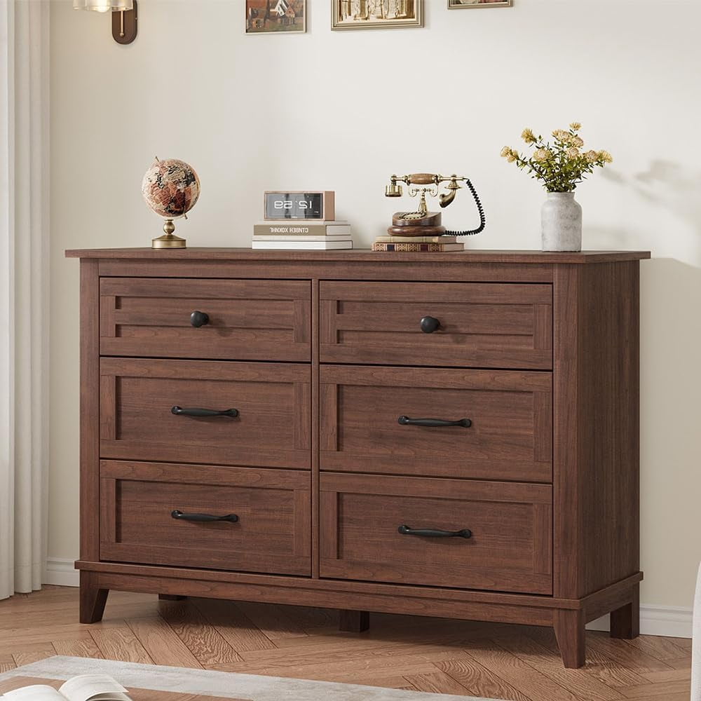 6 Dresser for Bedroom, 47 in Wide Drawer Dresser with Storage ...