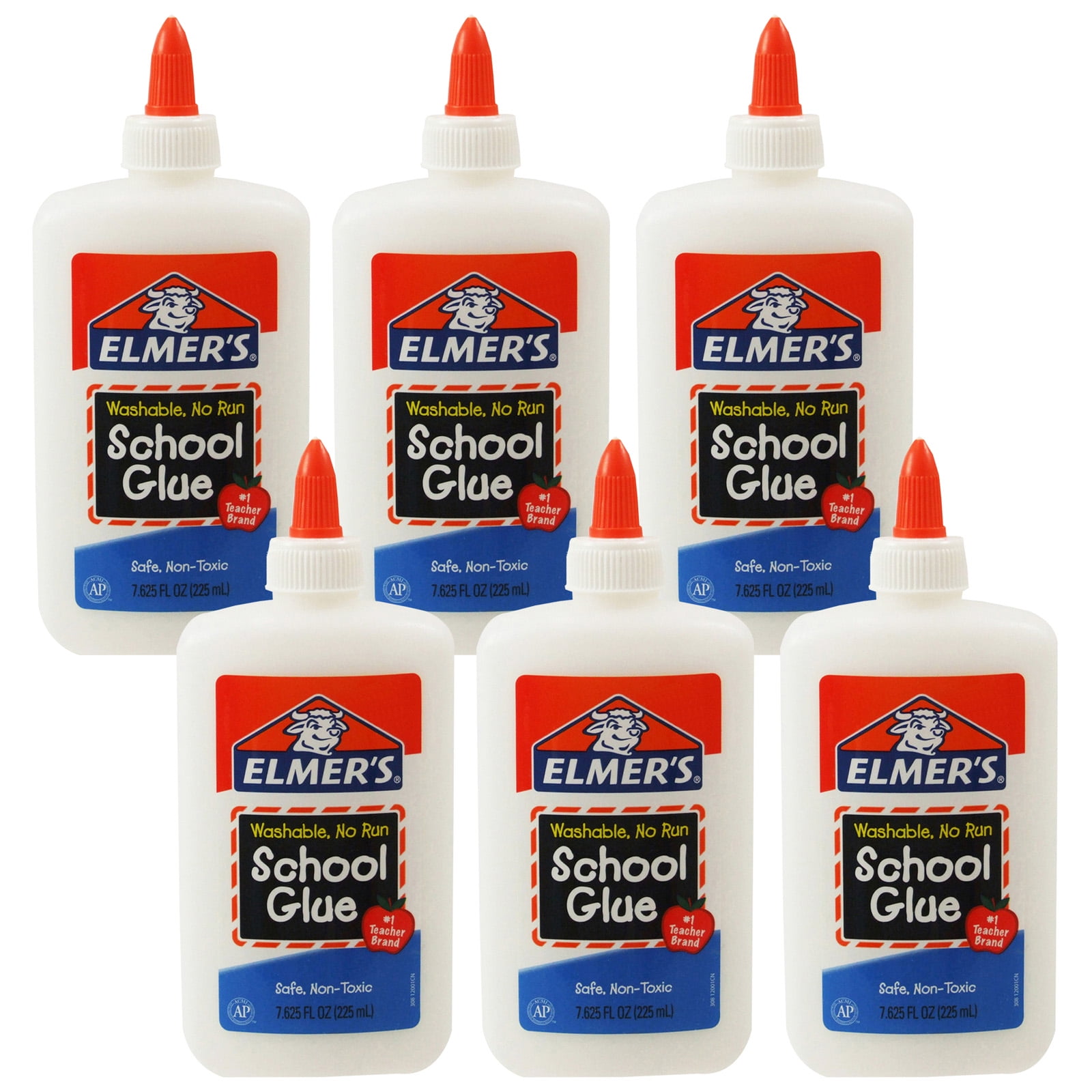 (6 Ea) Elmers School Glue 8oz Bottle