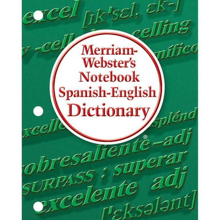 (6 Ea) Merriam sters Notebook Spanish English Dictionary