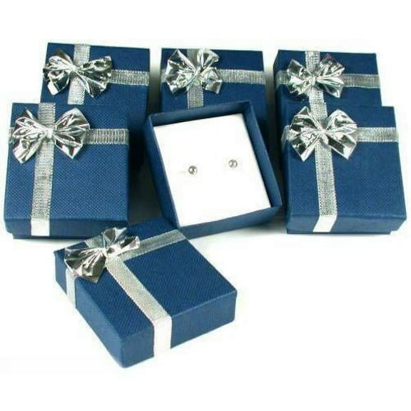 6 Earring Boxes Bowtie Gift Wrap Jewelry Displays