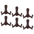 thumbnail image 1 of 6" Easel Plate Holder, Plastic Folding Display Stand Brown for Decorative Picture Frame, 6 Pack, 1 of 6