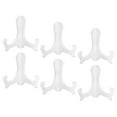 thumbnail image 1 of 6" Easel Plate Holder, Plastic Folding Display Stand White for Decorative Picture Frame, 6 Pack, 1 of 6