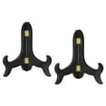 thumbnail image 1 of 6" Easel Plate Holder, Wooden Folding Display Stand Black for Decorative Picture Frame, 2 Pack, 1 of 7