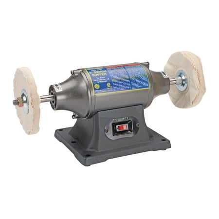 6" Electric Buffer 1/2 HP Bench Top Mounted