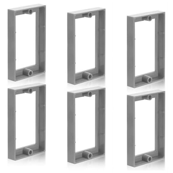 6 Electric Box Extender,1/2 inch Single Gang Outlet Extension Box