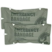 RHINO RESCUE Emergency Bandage, Compression Trauma Dressing, Sterile Tactical First Aid Kit, 2 Count