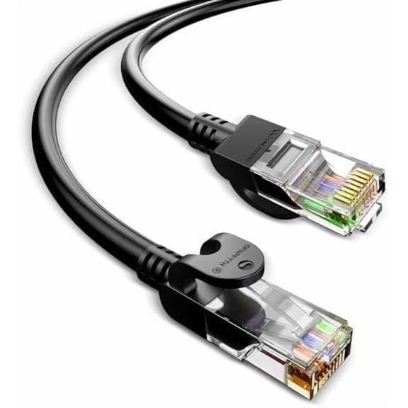 6 Ethernet  1ft, Outdoor & Indoor 10Gbps Support Cat8 Cat7 Network, Flat RJ51 Internet LAN  Patch  for Router, Modem, , Gaming Consoles, Streaming Devices