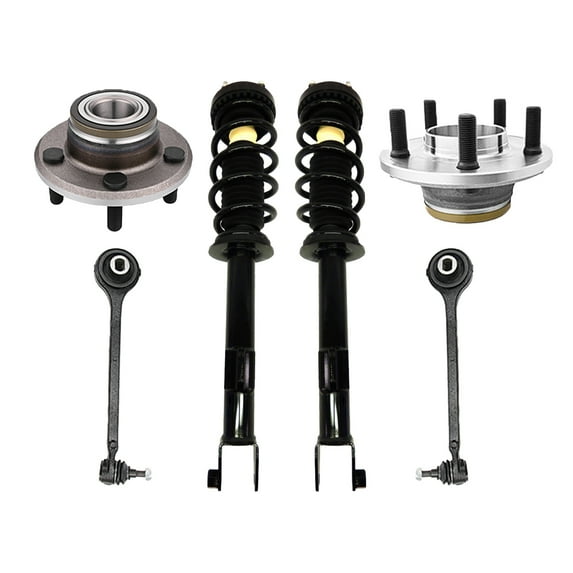 6 F Lower Control Arm-Wheel Hub-Quick Strut For 2009 2010 Dodge Challenger SRT8