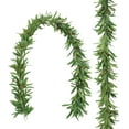 thumbnail image 1 of 6 FT Artificial Olive Leaf Vine Garland Faux Olives Branch Hanging Greenery Ivy Garland with Fake Fruits for Wedding Backdrop Home Office Spring Garden Wall Door Decor (Green), 1 of 8