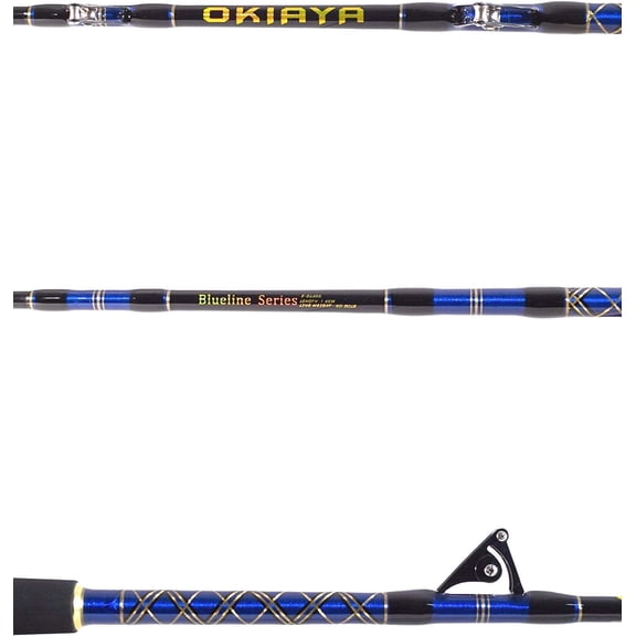 6 FT COMPOSIT 50-80LB Blueline Series Saltwater Big Game Roller Rod