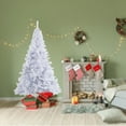 thumbnail image 1 of 6 FT Christmas Tree Premium White Artificial 1000 Tips Easy To Assemble With Christmas Tree Stand For Indoor And Outdoor Use, 1 of 6