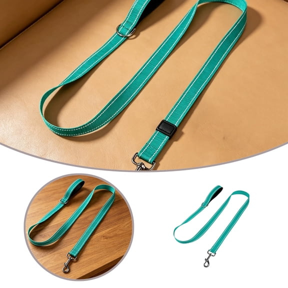 6 FT Dog Leash Padded Handle Nylon Heavy Duty Leashes for Medium & Large Dogs Walking Teal Durable Leash for Training Running Outdoor