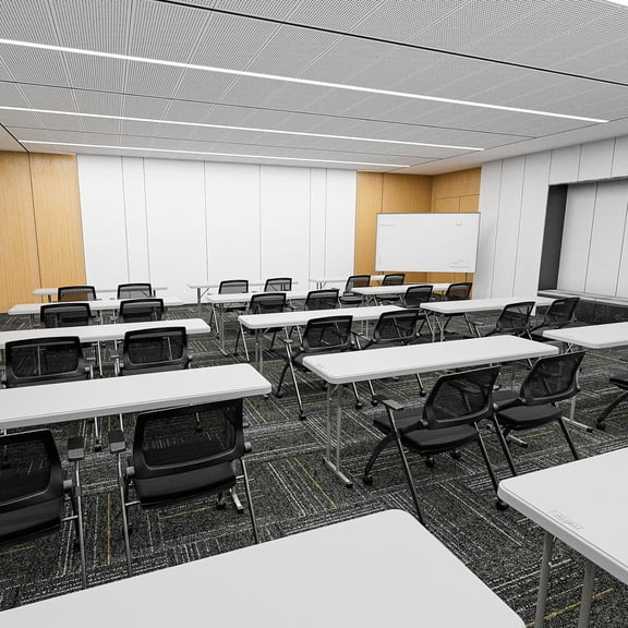 6 FT Narrow Folding Table, Premium HDPE Top & Sturdy Metal Frame for Buffet Party Training Home Office White