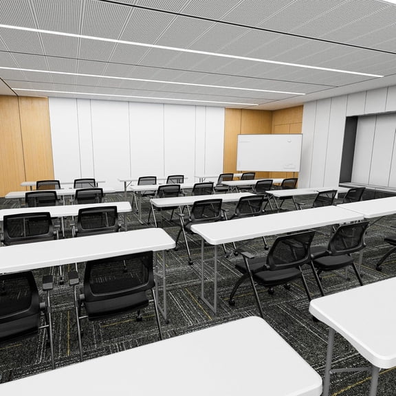 6 FT Narrow Folding Table, Premium HDPE Top & Sturdy Metal Frame for Buffet Party