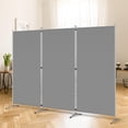 thumbnail image 1 of 3 Panel Room Divider, 6 Ft Tall Folding Privacy Screen Freestanding Room Partition Wall Dividers, 102''W x 20''D x 71''H, Grey, 1 of 7