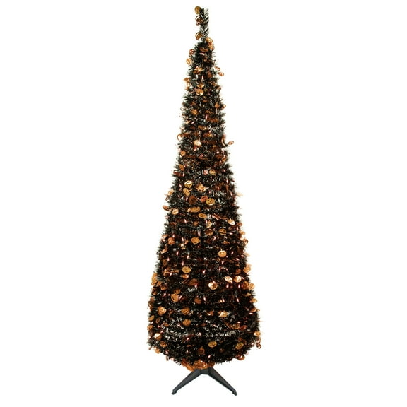 6' Fall Harvest Pop Up Artificial Thanksgiving Tree with Pumpkins