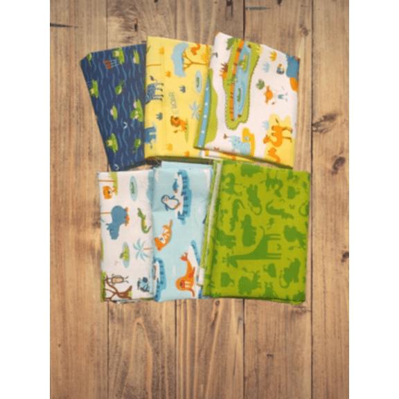 6 Fat Quarters - Assorted Zooville Fat Quarter Bundle (Single Bundle)