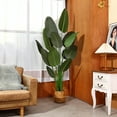 Photo 1 of 6 Feet Artificial Bird of Paradise Plant Fake Tropical Palm Tree for Indoor Outdoor, Perfect Faux Plants for Home Garden Office Store Decoration
