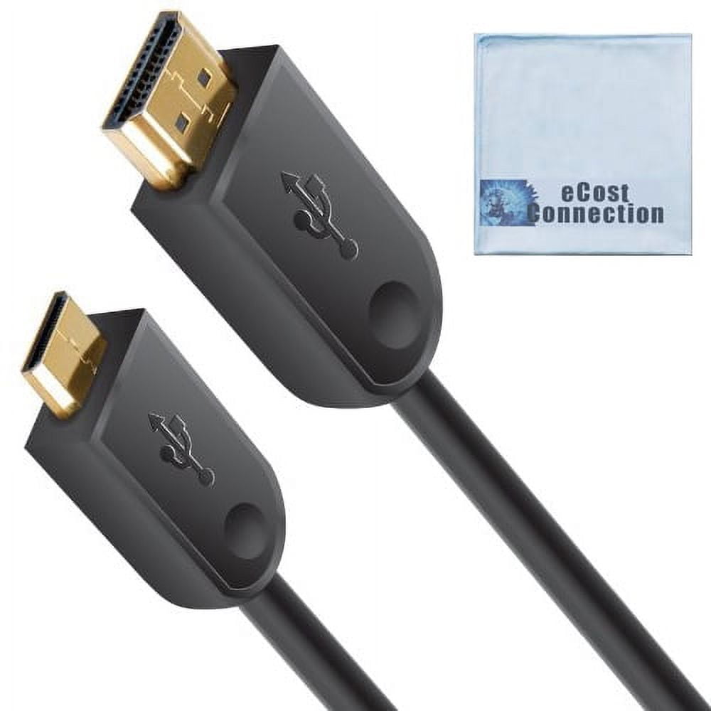 Adaptador Micro HDMI a HDMI, GANA HDMI Micro al Adaptador de HDMI Estándar Micro  HDMI Macho/Hembra Cable Compatible con 4K, 3D, Full HD, ARC para gopro,  Tableta, Cámara Digital (2 Pack) 