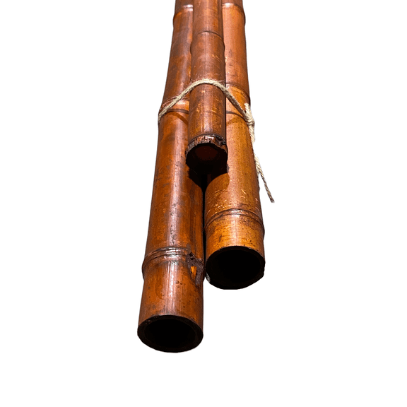 6 Feet Long Natural Thick Red Bamboo Poles 1.5 in WIDE - Pack of 3