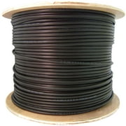 6 Fiber Indoor Outdoor Fiber Optic Cable, Multimode 50,125 Om3, Plenum Rated, Black, Spool, 1000Ft