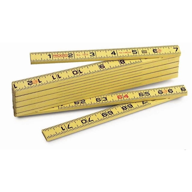 Ridgid 6 Ft Fiberglass Outside Reading Rule - Walmart Business Supplies