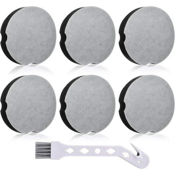 6 Filter Replacement for Bissell Cleanview Compact Turbo 3508 3437F Powerforce Compact Lightweight Upright 2112 1520 for Bissel Turbo Bagless 2690 Vacuum, #1604896/160-4896