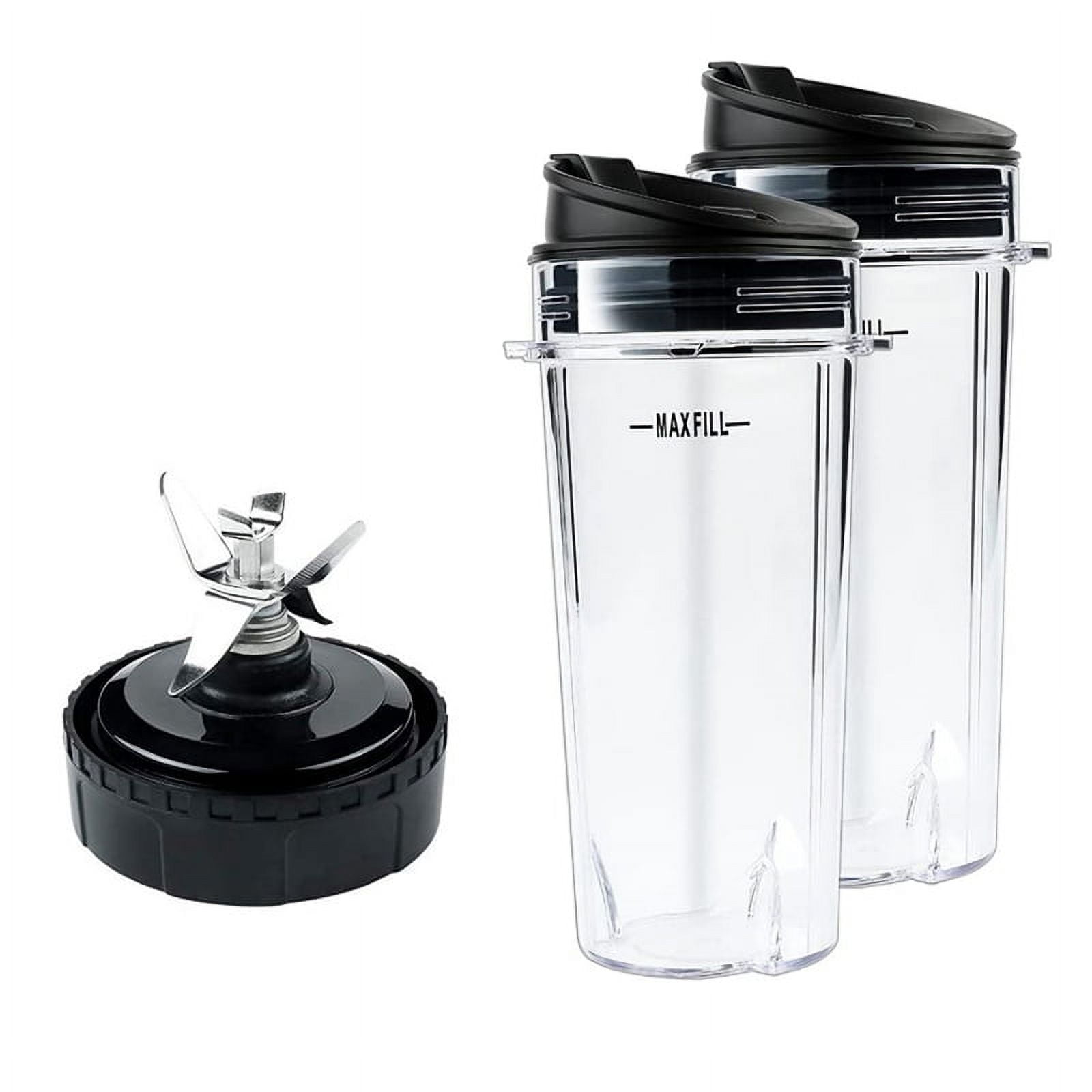 16 oz Cup with Lid and Extractor Blade Replacement Parts 303KKU 305KKU 322KKU770 Compatible with Nutri Ninja BL770 BL771 BL772 BL773CO BL780