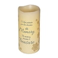 thumbnail image 1 of 6" Flameless Vanilla Scented Memory Pillar Candle, Flickering Led Light, 1 of 2