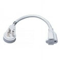 6" Flat Panel Rotating Head Extension Cord White