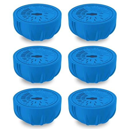 FROG Replacement Chlorine Cartridges for Use with Flippin’ FROG Floating Sanitizer System - Prefilled Cartridges Support Easy Pool Maintenance and Cleaner & Clearer Water - 6 Pack