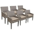thumbnail image 1 of TK Classics Oasis Patio Dining Arm Chair in Wheat (Set of 6), 1 of 7