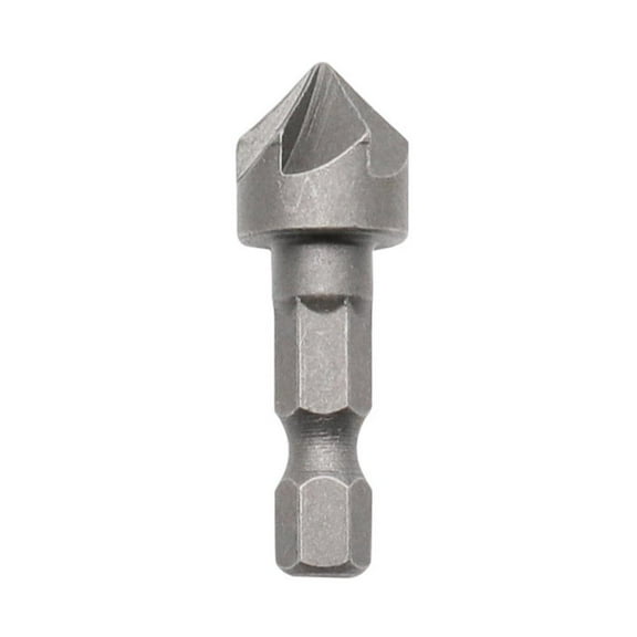 6 Flute 90 Degree Countersink Drill Chamfer Bit Hexagonal Chamfering Carbon Hand Steel Tools Six Sandblasting B8U1 Shank Tool G1I1