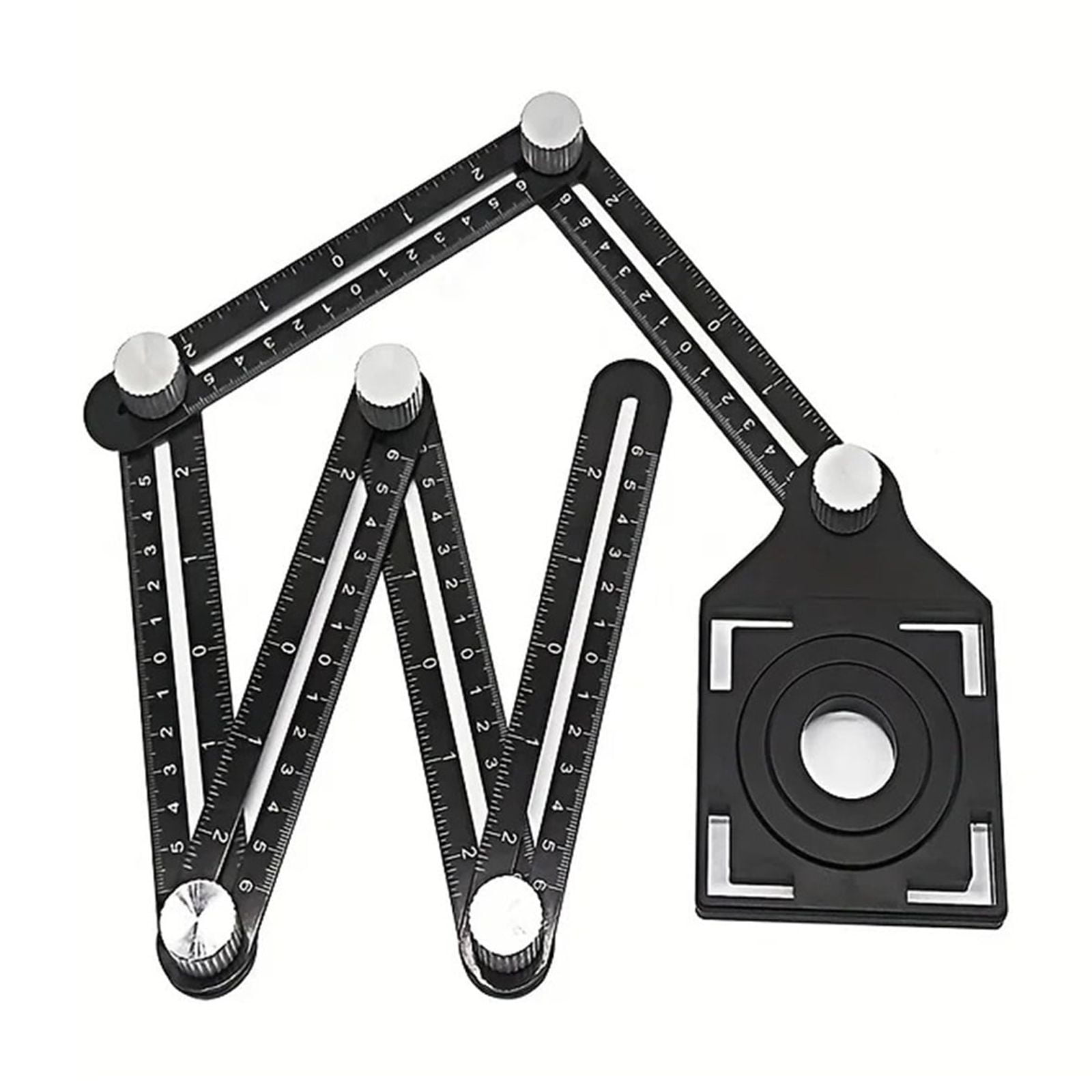 6 Fold Set Construction Angle Measuring Ruler Aluminum Alloy Perforated ...
